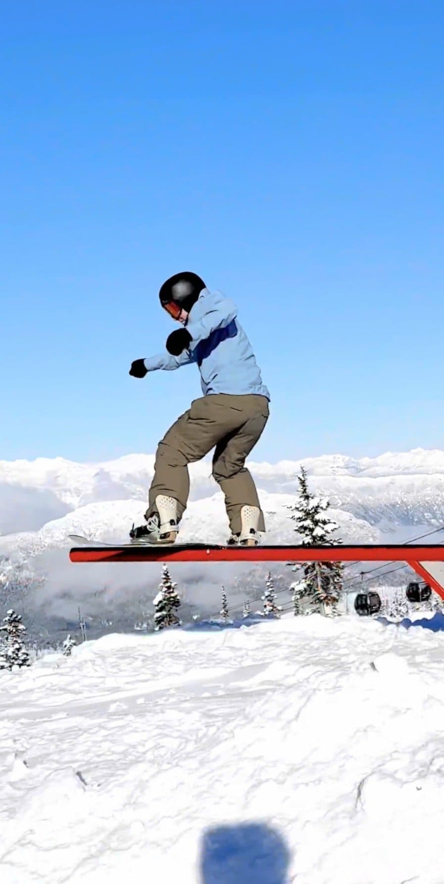 Snowboarding in the Coast Mountains